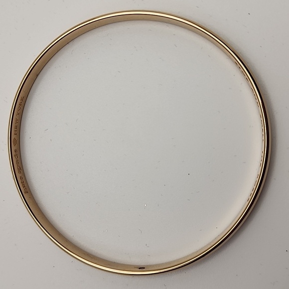 Kate Spade 8 Inch Elegant Gold Tone Women's Bracelet "Stop And Smell The Roses" - Picture 5 of 5